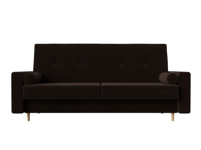 Прямой диван-кровать Белфаст коричневого цвета (книжка) - купить Прямые диваны по цене 31990.0