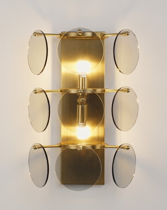 Бра Komo со стеклянными вставками - лучшие Бра и настенные светильники в INMYROOM