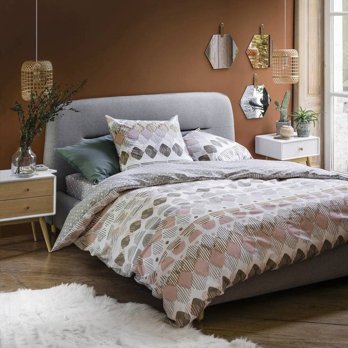 Кровать Numa 160x200 серого цвета - купить Кровати для спальни по цене 50973.0