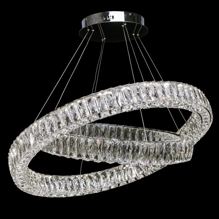 Подвесной светодиодный светильник Гослар из высококачественного хрусталя - лучшие Подвесные светильники в INMYROOM