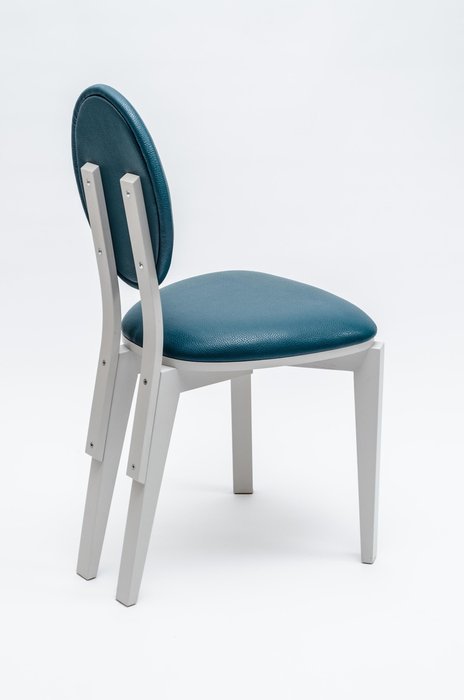 Стул Ellipse Compact сине-белого цвета - лучшие Обеденные стулья в INMYROOM