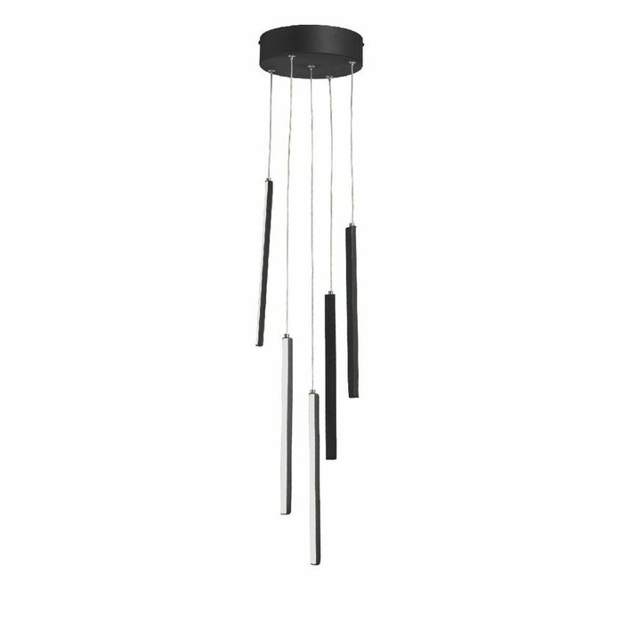 Подвесной светильник V3045-1/5S (металл, цвет черный) - купить Подвесные светильники по цене 11722.0