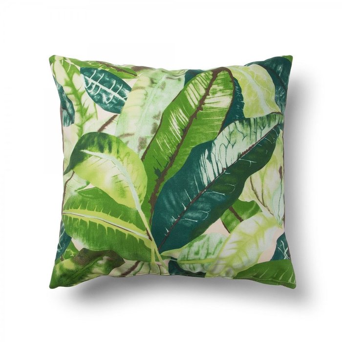 Чехол на подушку Tropical зеленого цвета  50х50