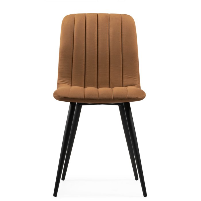 Стул Дани кирпичного цвета на черных ножках - купить Обеденные стулья по цене 4190.0