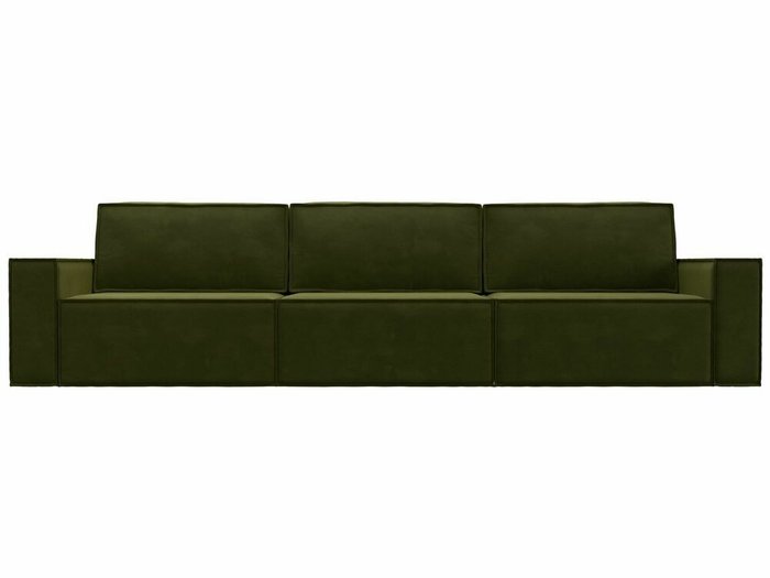 Прямой диван-кровать Куба лонг зеленого цвета - купить Прямые диваны по цене 79999.0