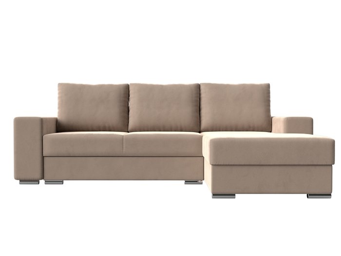Угловой диван-кровать Дрезден бежевого цвета правый угол - купить Угловые диваны по цене 68999.0
