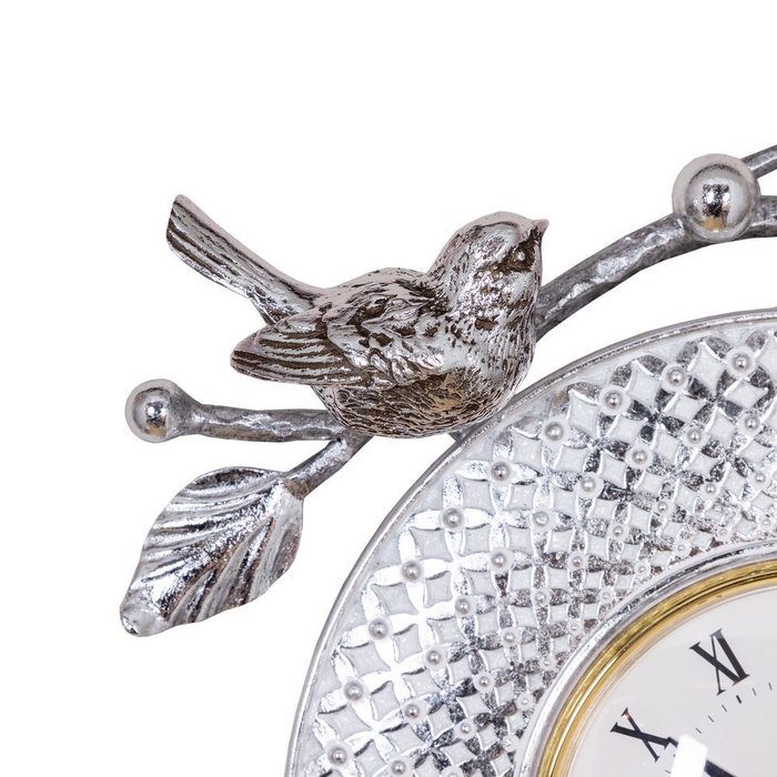 Часы настенные Терра Мей серебряного цвета - купить Часы по цене 13543.0