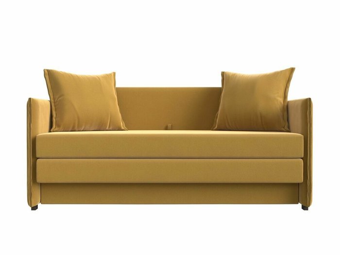 Диван-кровать Лига 011 желтого цвета - купить Прямые диваны по цене 26999.0