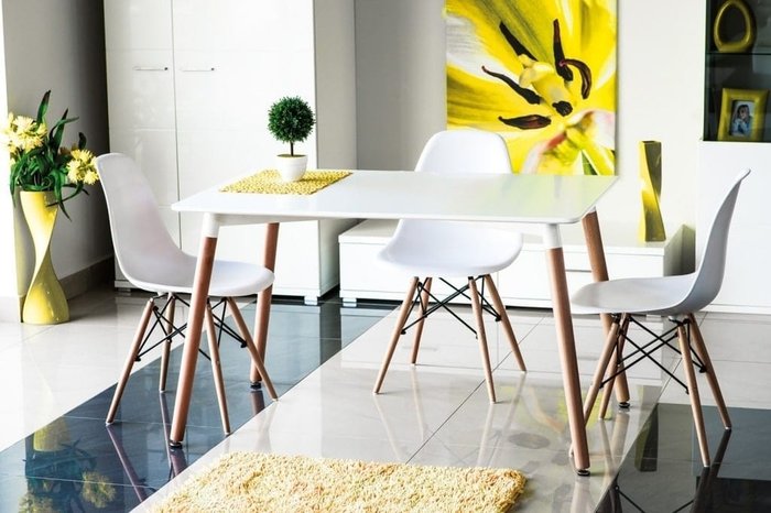 Обеденный стол Nolan белого цвета - лучшие Обеденные столы в INMYROOM