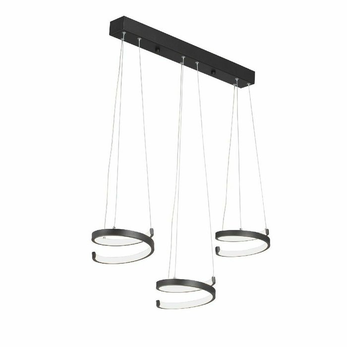 Подвесной светильник V3047-1/3S (металл, цвет черный)