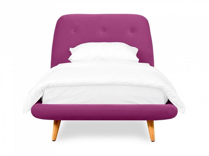 Кровать Loa 90х200 пурпурного цвета - лучшие Кровати для спальни в INMYROOM