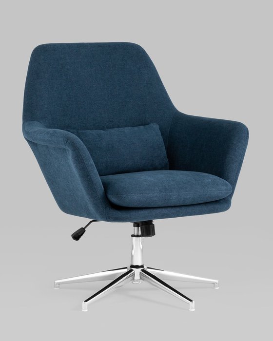 Кресло Рон темно-синего цвета - купить Интерьерные кресла по цене 20990.0