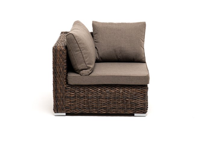 Модуль угловой Лунго коричневого цвета - купить Садовые кресла по цене 56153.0