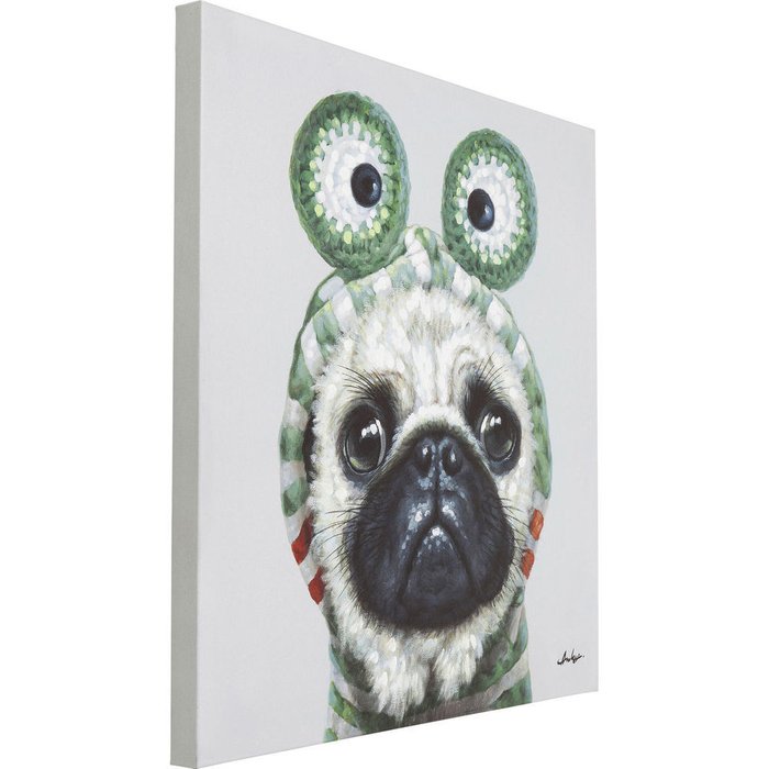 Картина Dog серого цвета - купить Принты по цене 8029.0