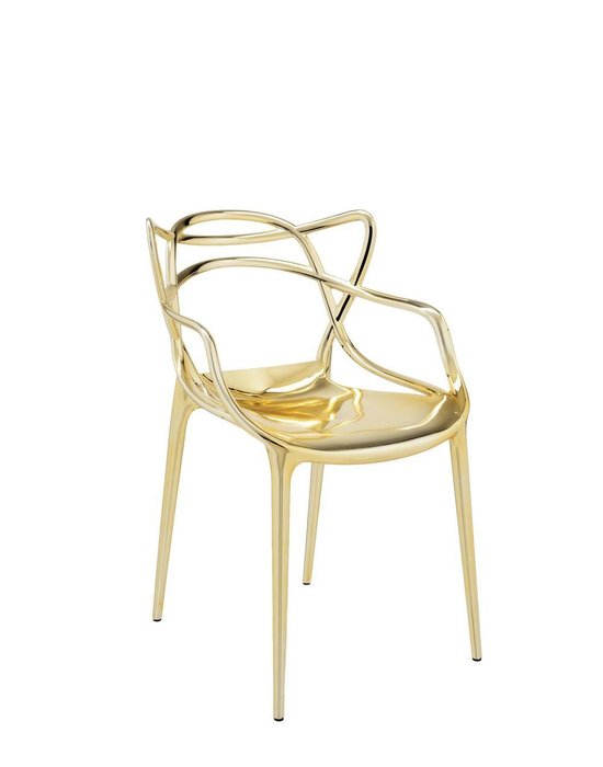 Стул Masters золотого цвета  - купить Обеденные стулья по цене 40061.0