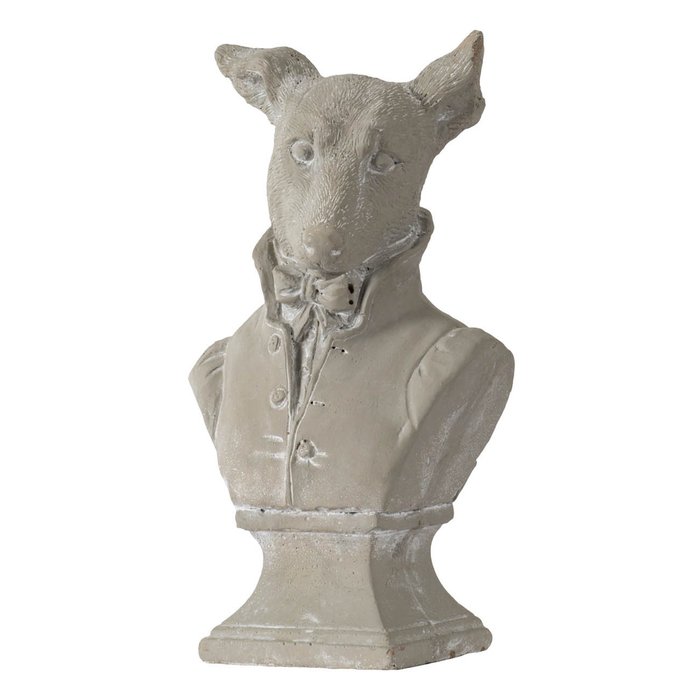 Фигурка Умная собака серого цвета - купить Фигуры и статуэтки по цене 1767.0