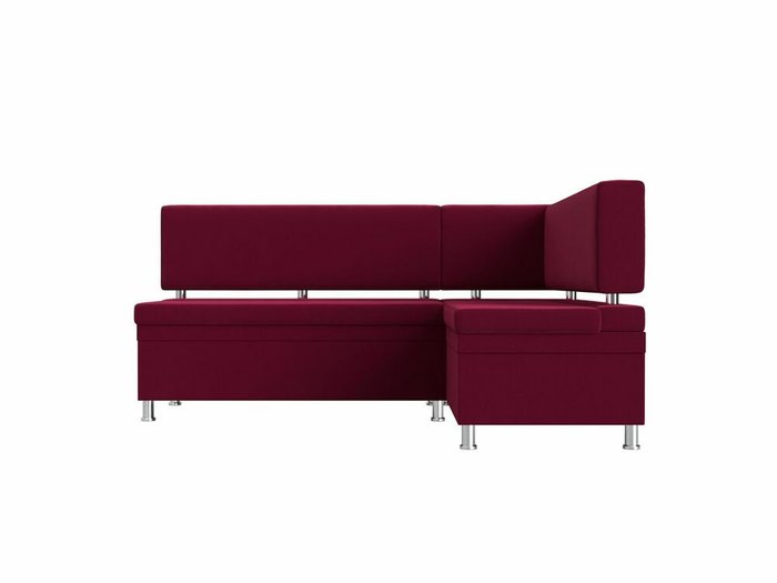 Угловой диван Стайл бордового цвета правый угол - купить Угловые диваны по цене 33999.0