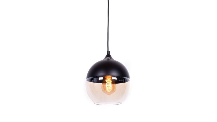 Подвесной светильник Albion с янтарно-черным плафоном - лучшие Подвесные светильники в INMYROOM