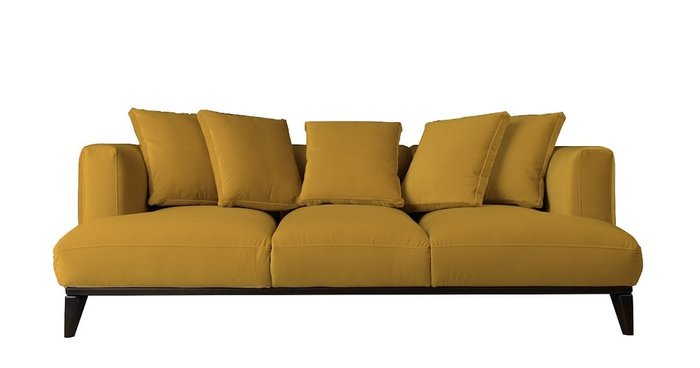 Диван Nesta горчичного цвета - купить Прямые диваны по цене 136900.0