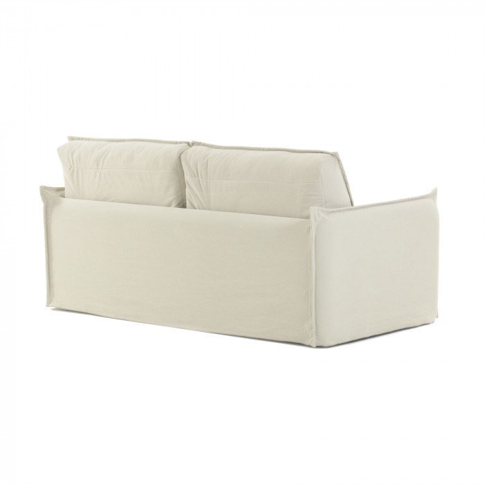 Диван-кровать Samsa с полиуретановым матрасом  белого цвета - лучшие Прямые диваны в INMYROOM