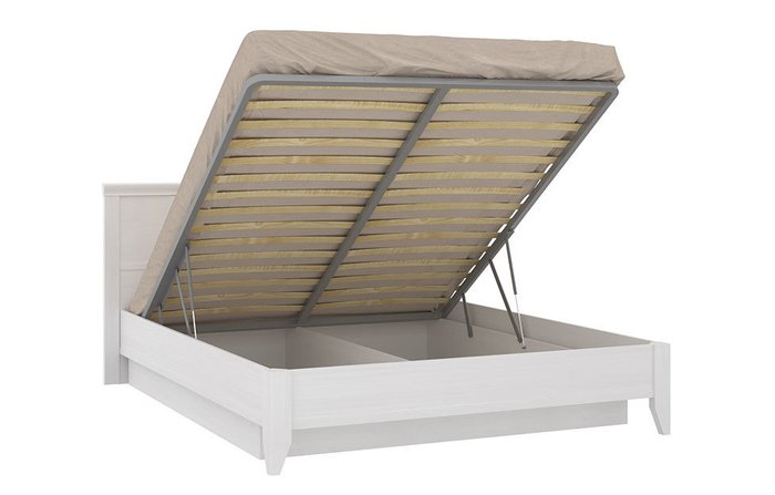 Кровать Кантри 160х200 белого цвета с подъемным механизмом - лучшие Кровати для спальни в INMYROOM