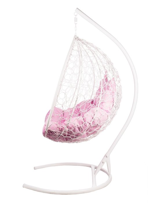 Двойное подвесное кресло Gemini с розовой подушкой - лучшие Подвесные кресла в INMYROOM