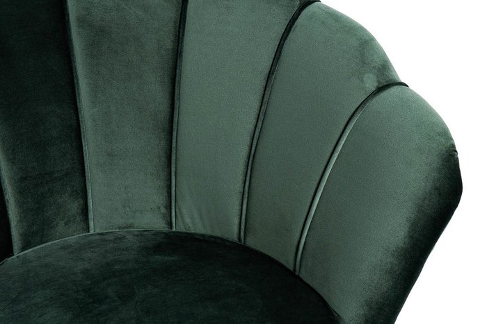 Кресло в обивке из велюра темно-зеленого цвета - лучшие Интерьерные кресла в INMYROOM