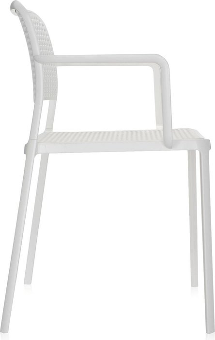 Стул Audrey с подлокотниками белого цвета - лучшие Обеденные стулья в INMYROOM