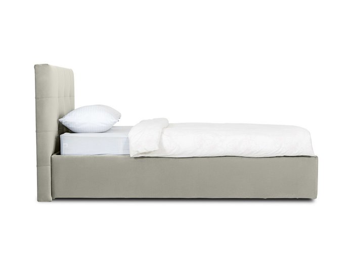 Кровать Queen Anna Lux 160х200 светло-серого цвета с подъемным механизмом  - лучшие Кровати для спальни в INMYROOM