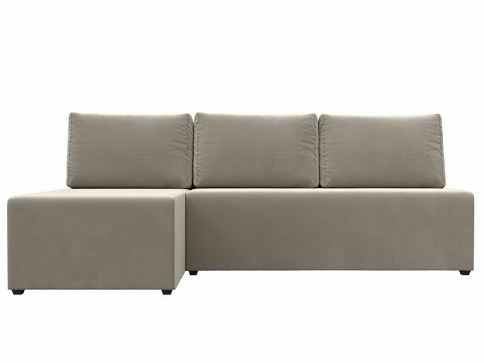 Угловой диван-кровать Поло бежевого цвета левый угол - купить Угловые диваны по цене 19999.0