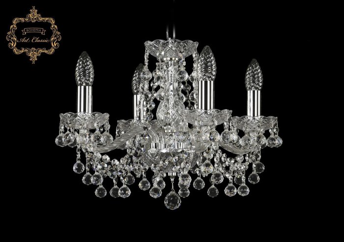 Хрустальная подвесная люстра Art Classic 46327 11.26.4.141.Cr.B подсвечник Хрустальная подвесная люстра Art Classic 46327 11.26.4.141.Cr.B подсвечник
