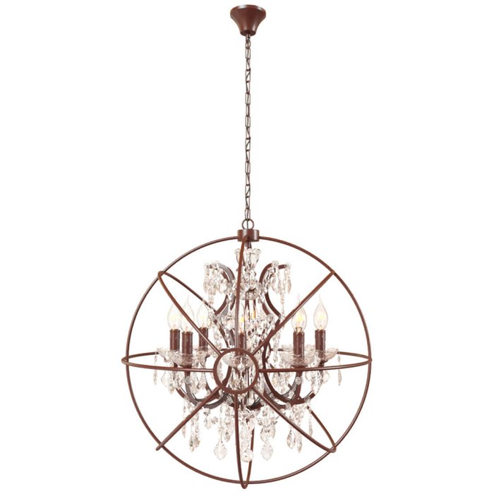 Подвесная люстра Foucaults Orb Crystal Loft1897/8 (цвет коричневый) Подвесная люстра Foucaults Orb Crystal Loft1897/8 (цвет коричневый)