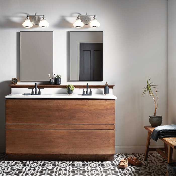 Бра HK-AINSLEY2-BATH (стекло, цвет белый) - купить Бра и настенные светильники по цене 54387.0 Бра HK-AINSLEY2-BATH (стекло, цвет белый) - купить Бра и настенные светильники по цене 54387.0