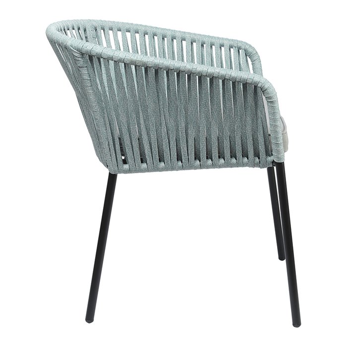 Садовый стул Reed голубого цвета с серой подушкой - купить Садовые стулья по цене 19000.0