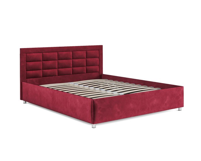 Кровать Версаль 160х190 красного цвета с подъемным механизмом (вельвет) - лучшие Кровати для спальни в INMYROOM