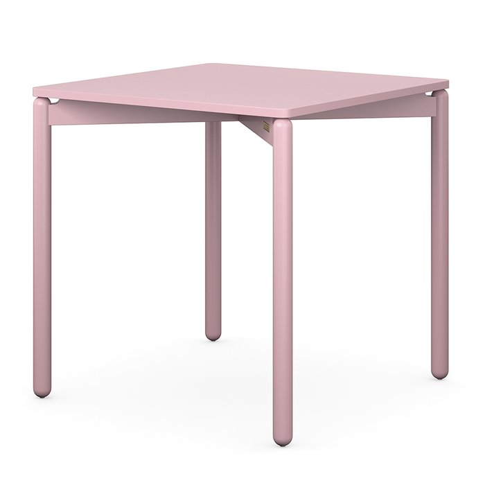 Стол обеденный Saga розового цвета