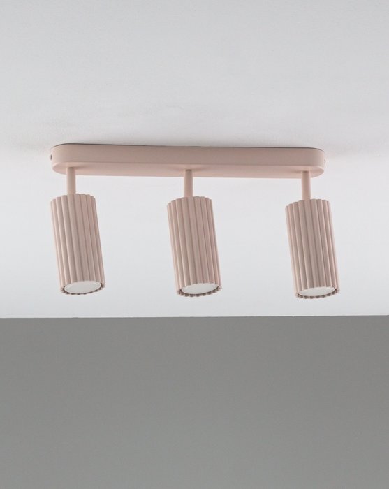 Спот Cora V11777-3C бежевого цвета - купить Накладные споты по цене 6290