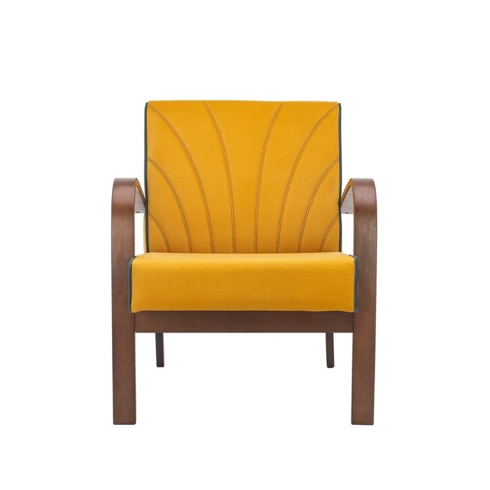 Кресло для отдыха Шелл желтого цвета - купить Интерьерные кресла по цене 14999.0