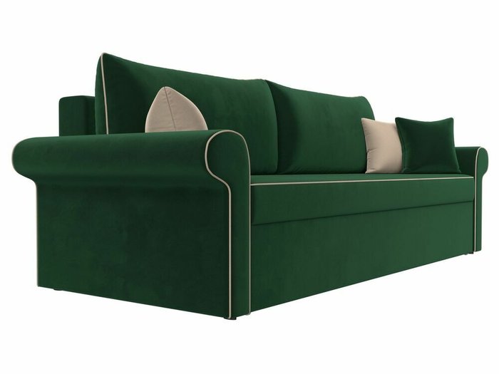 Прямой диван-кровать Милфорд зеленого цвета - лучшие Прямые диваны в INMYROOM
