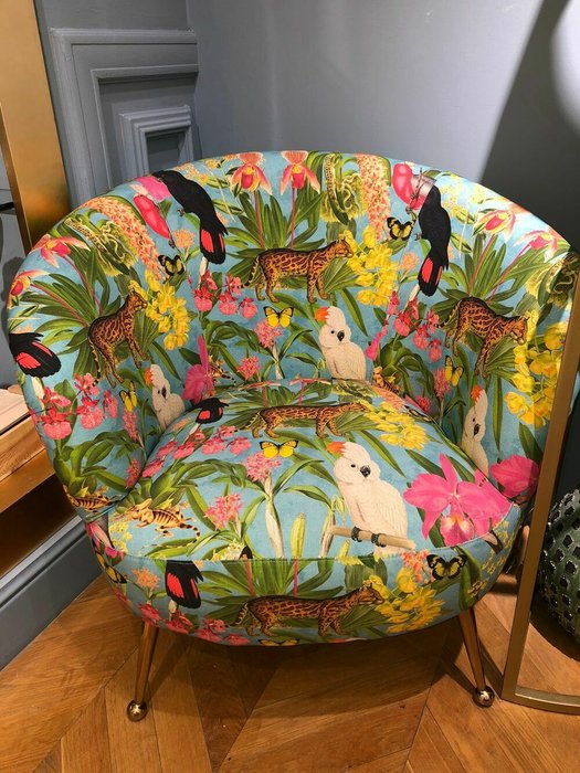 Кресло Kellit jungle разноцветное - лучшие Интерьерные кресла в INMYROOM