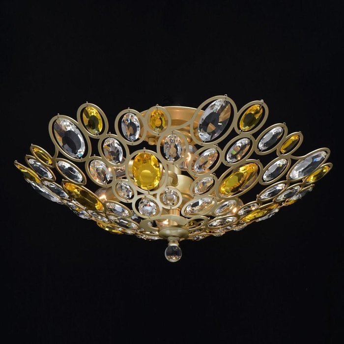 Потолочный светильник Лаура с хрустальными вставками - купить Потолочные люстры по цене 22400.0