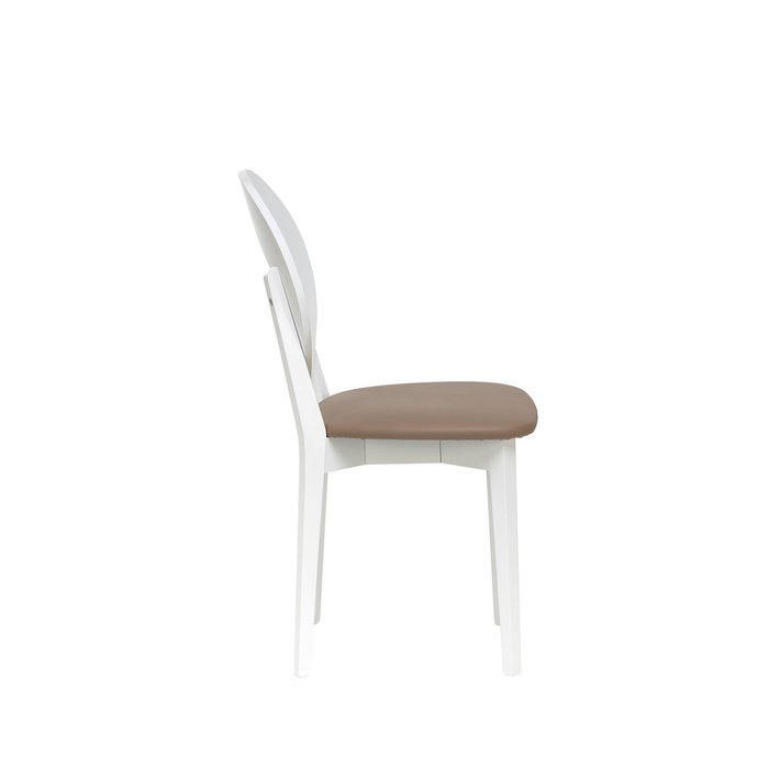 Стул Хьюстон бело-коричневого цвета - лучшие Обеденные стулья в INMYROOM
