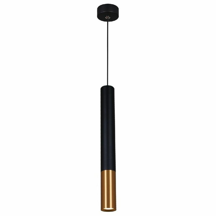Подвесной светильник 16032-0.9-001IL LED5W BK+GD (металл, цвет золото) - лучшие Подвесные светильники в INMYROOM Подвесной светильник 16032-0.9-001IL LED5W BK+GD (металл, цвет золото) - лучшие Подвесные светильники в INMYROOM