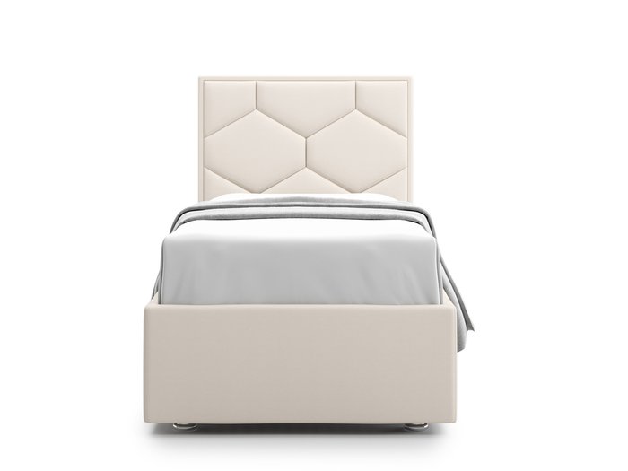 Кровать Premium Milana 4 90х200 светло-бежевого цвета с подъемным механизмом - купить Кровати для спальни по цене 64500.0