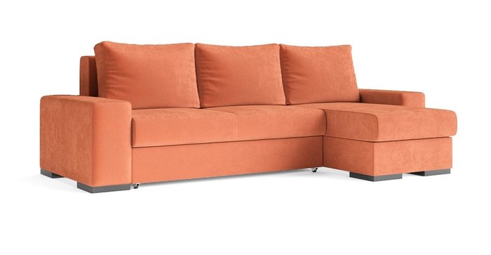 Угловой диван-кровать Матиас оранжевого цвета - купить Угловые диваны по цене 95929.0