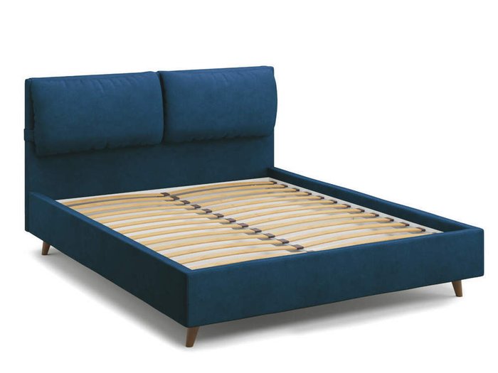 Кровать Trazimeno 140х200 синего цвета - купить Кровати для спальни по цене 36000.0
