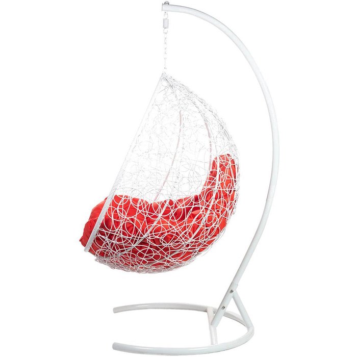 Кресло подвесное Tropica бело-красного цвета - купить Подвесные кресла по цене 8900.0
