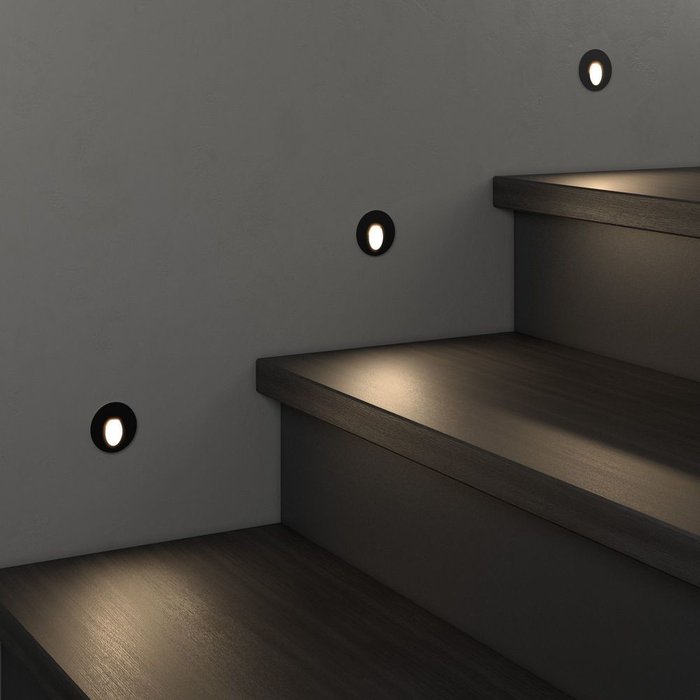 Подсветка для лестниц Step 1 черного цвета - лучшие Подсветка для лестниц в INMYROOM