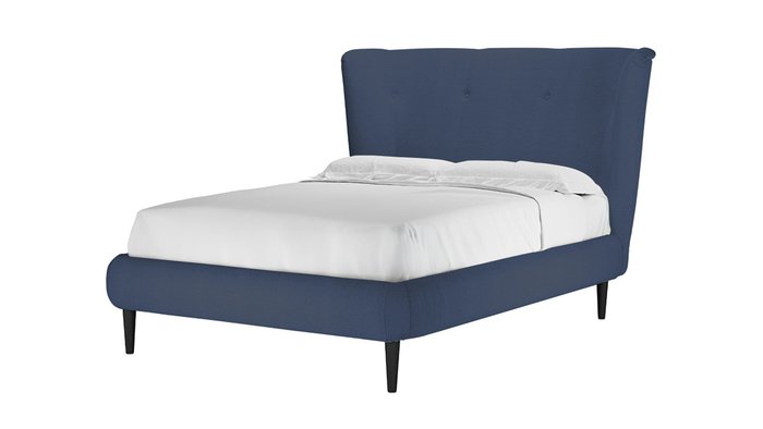 Кровать Дублин 160х200 синего цвета - купить Кровати для спальни по цене 62000.0