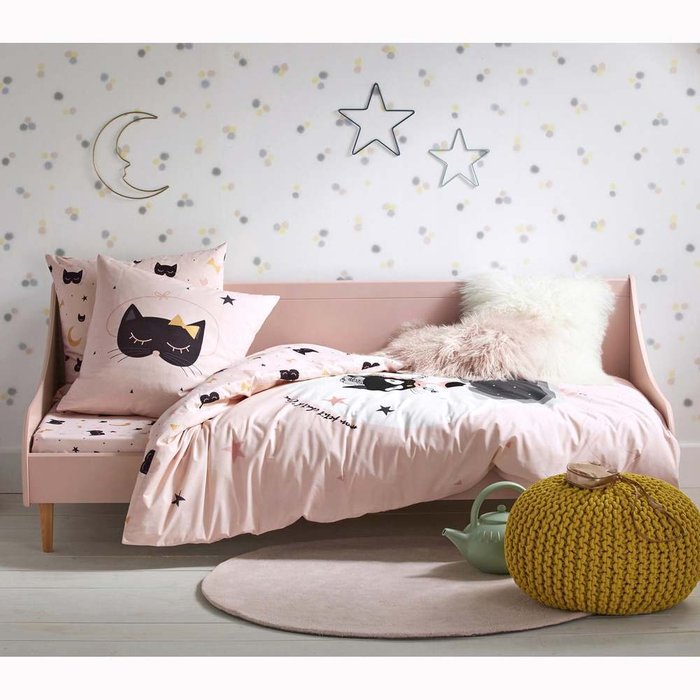 Диван-кровать Jimi розового цвета - купить Прямые диваны по цене 32561.0
